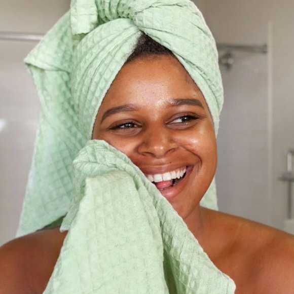 Bathen Other - Bathen- Waffle Towel Set in Mint